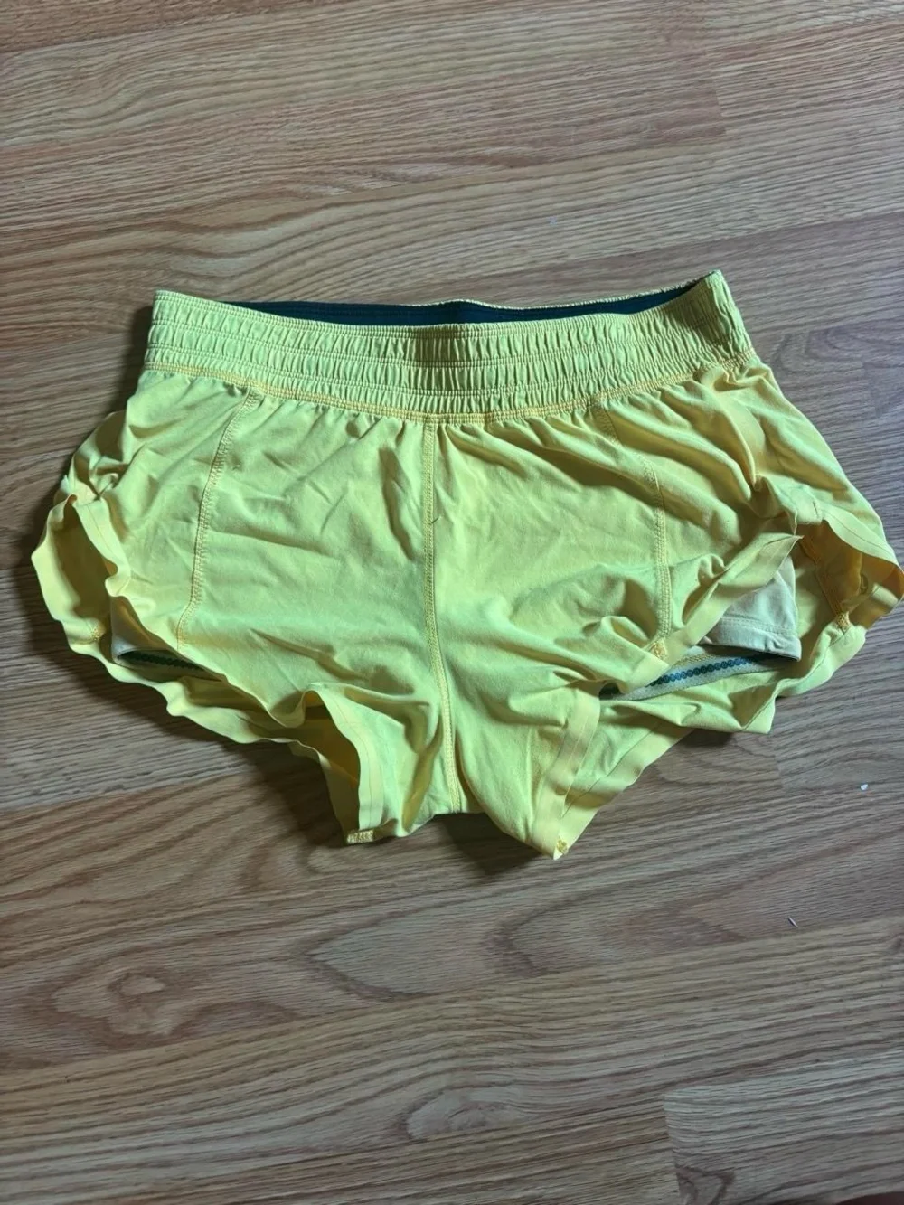 lululemon athletica Yellow Athletic Shorts